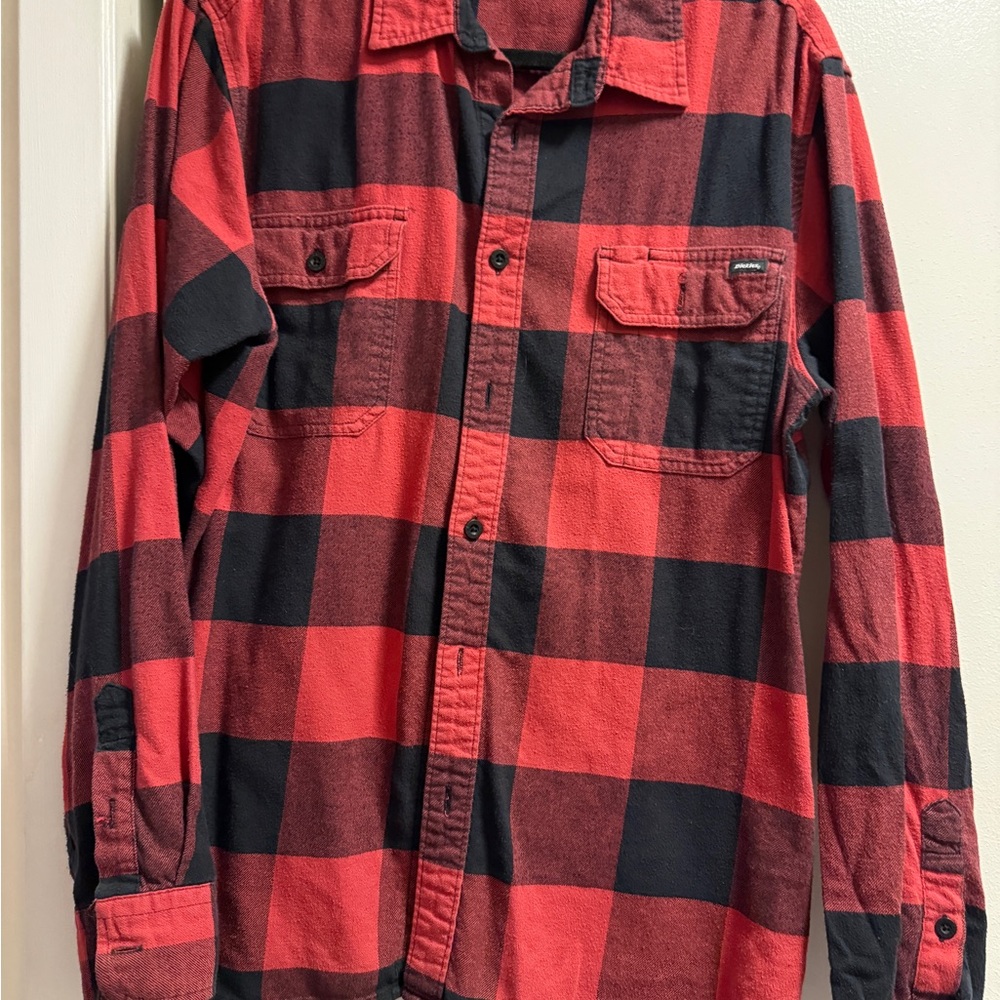 Dickies Red and Black Checkered Men's Shirt